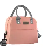 Lunch Bag Insulated Lunch Box with Adjustable Shoulder Strap for Office Work Picnic School Beach Travel,Pink