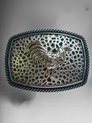 Rooster Cowboy Western Belt Buckle Hebilla Vaquera Fina Rodeo Con Gallo