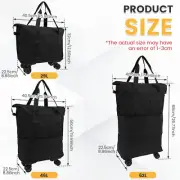 Rolling Luggage Bag Expandable Foldable Duffle Bag with Wheels Large behPW