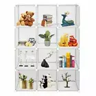 12 Cube Book Shelf Storage Shelves Closet Organizer Cubes Organizer Bookcase US