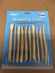 10pcs Plastic Clay Wax Sculpture Pottery Chisel Carver Carving Model Tool Set