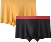 [Maiyifu-GJ] 2 Pack Men's Boxer Briefs Underwear Soft Breathable Stretch Underpants for Men Comfortable Moisture-Wicking Trunks, Color20, 3X-Large, Color20, 3X-Large