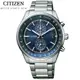 CITIZEN星辰錶 GENT'S 光動能計時腕錶CA7030-97L 藍/41mm
