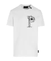 Logo pattern printed T-shirt White