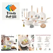 20Pcs Cookware Sets, Nonstick Pots and Pans Set, Granite Induction Cookware, ...