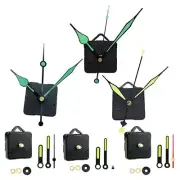 Silent Quartz Clock Movement DIY Luminous Hands for Home Decor Projects