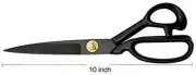 10 inch Hand Forged High Carbon Steel Tailor Scissor Shears for Fabric Leather