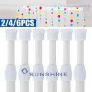 Multi Purpose Spring Loaded Extendable Sticks Telescopic Tension Curtain Rods