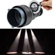 Conical Optical Snoot Spotlight Zoom LED Light Flash Strobe Bowen Mount 20 Gobos