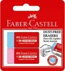 Faber-Castell Dust-Free Erasers, Blue & Pink Medium – Blister Pack of 2 (82-1...