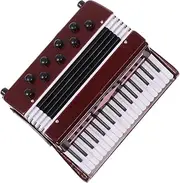 Totority 1Pc Creative Resin Accordion Model Dark Red Decorative Housewarming present for Office Desk Decor Home Adornment Unique Artistic Accent for Quality Living Spaces