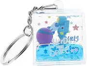 [TINEASUR] Mini Astronaut Keyring Liquid Quicksand Charm Unique Decor for Backpack Bag Keychain
