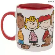 PEANUTS SNOOPY & GANG BASEBALL RED LARGE CERAMIC 20 oz. COFFEE CUP FREE SHIP!