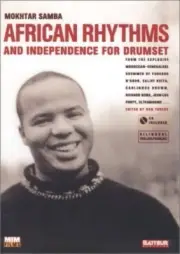 MOKHTAR SAMBA AFRICAN RHYTHMS AND INDPENDENCE FOR DRUMSET MUSIC BOOK/CD RARE NEW