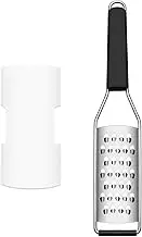 Cambom Cheese Grater Vegetable Shredder & Citrus Zester Lemon Zester for Parmesan Cheese, Vegetables, Zucchini, Nutmeg, Chocolate, Lemons, Hand Held Shredder Graters Stainless Steel Extra Coarse Blade