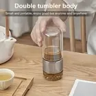 Portable Tea Brewing Kit Double-layer Set Insulated Glass Infuser Bottle