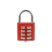 8-Digit Combination Padlock Push Button Lock for Locker Cabinet Red