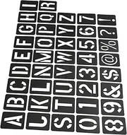 DIYEAH 41Pcs Wall Spraying Templates Durable Reusable Letter and Stencils for Painting Lightweight Alphabet Templates for Art Projects and Pattern