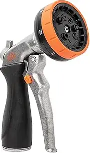 BLACK+DECKER® 8-Pattern Zinc Front Trigger Nozzle – Durable Metal Build, Comfortable Grip, Precision Control BD59378