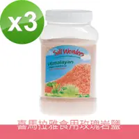 在飛比找PChome24h購物優惠-【美國Salt Wonders】喜馬拉雅玫瑰食用岩鹽玫瑰鹽5