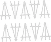 ULDIGI 10pcs Easel Picture Easel Stand Table Display Rack Display Rack for Painting Paint Stand Poster Holder Plastic White
