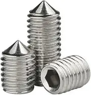 Hexagon Socket Set Screws Cone Point Grub Screw M2 M2.5 M3 M4 M5 M6 M8 M10 M12 304 Stainless Steel Allen Head Hex Socket Screw(8mm x10pcs,M3)