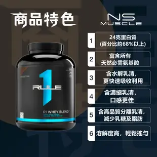 【免運費】R1 5磅、2磅 綜合乳清蛋白 分離 濃縮 水解 高蛋白 whey protein