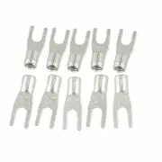 A●10 Pcs Fork Spade Crimp Connectors Terminals SMB 2-3.2
