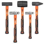 5piece Hammer Set 16oz Ball Pein Hammer 32oz Ball Pein Hammer 32oz Rubber Mallet