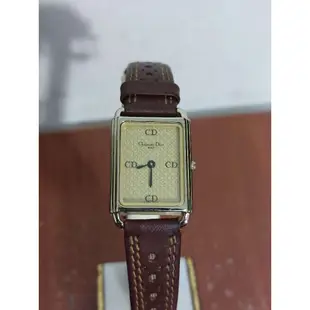 瑞士製 Christian Dior CD 鍍金 古著 腕錶 手錶