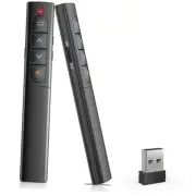 Presentation Clicker Wireless Slide Remote for Powerpoint PPT Black Red Light