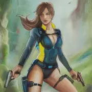 Lara Croft (8x12) Tomb Raider Original Comic Art Painting Pinup by Zavhorodnia