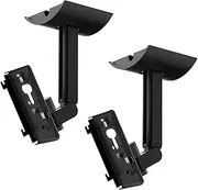 2 Pack Speaker Wall Mounts for Bose Adjustable Dual Speaker Ceiling & Wall Mounts Brackets for Bose UB-20, UB-20 Series II, WB-50 II, Lifestyle Series, Soundtouch Series, Cinemate Acoustimass Black
