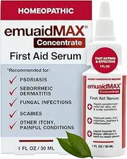 EMUAIDMAX Concentrate Homeopathic First Aid Serum | All Natural Solution for Itchy, Painful Skin Conditions |Targets Psoriasis, Eczema, Folliculitis, Nail Fungus, Seborrheic Dermatitis | 1 oz