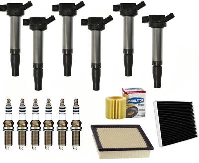 6 Direct Ignition Coil Spark Plugs Filters For 2017-2019 Toyota Highlander (for: Toyota)
