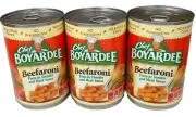 Chef Boyardee Beefaroni Pasta in Tomato & Meat Sauce 15 oz ( 3 cans)