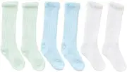 [ANDRESLAD] Baby Long Socks Cotton Socks for Boys and Girls Lightweight Breathable Non-slip 3 Pairs for New Born Essentials