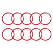 10Pcs 10M Badminton Racket String High Elastic Nylon Racquet String, Red