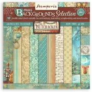 The Nutcracker Background - Stamperia 12" x 12" Paper Pad 10/pkg Christmas