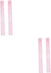 YARNOW 2sets 2pcs Handmade Mini Fences for Micro Landscape Decoration Fairy Garden Ornaments Delicate Landscaping Props Pink Color 2pcs*2