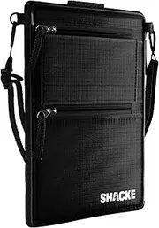 [Shacke] Neck Pouch - RFID Passport Holder and 2 in 1 Belt Wallet