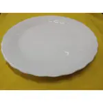 NORITAKE 日本製 則武 白色浮雕骨瓷餐盤 盤子