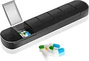 Weekly Pill Organiser 7 Day Large Pill Box BPA-Free Travel Pill Case for Vitamins & Supplements