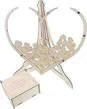 Mobestech Heart-shaped Cardboard Box for Guest Messages Wedding Drop Box Decorative Storage for Keepsake Memories