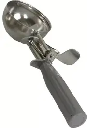Thunder Group 18-8 Stainless Steel 4 OZ Ice Cream Deluxe Disher, Grey handle