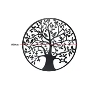 60cm Black Tree of Life Wall Art Hanging Metal Iron Sculpture