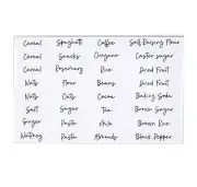 Pantry Labels with Black Cursive Font 96 Pack Pantry Stickers Food Storage Label