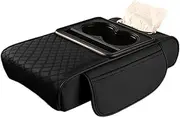 Car Console Organizer, Car Armrest Cushion with Cup Holder | Center Console Armrest Cushion Organizer | Auto Center Console Cover for SU Trucks