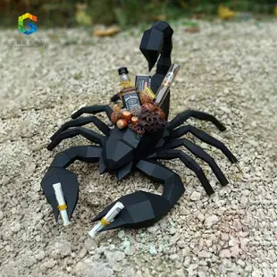 3D紙模型45公分長 等比1:1蝎子昆蟲節肢動物3D立體紙藝酷模型毒蝎手工ins公輸班紙模型