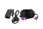 Elinz Power Cord Aus Plug & BNC VIdeo Cable for 4CH 8CH Security Camera System